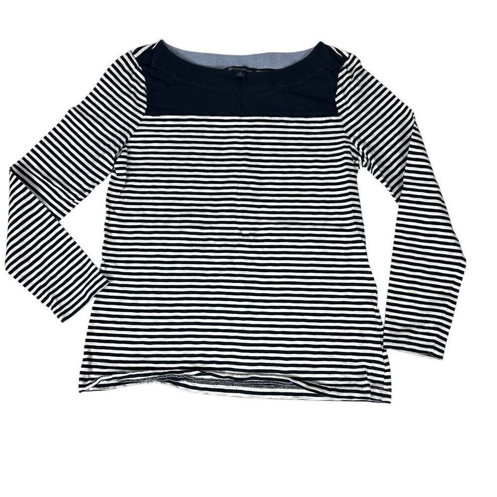 Brooks Brothers Boat Neck Striped Tee size Medium